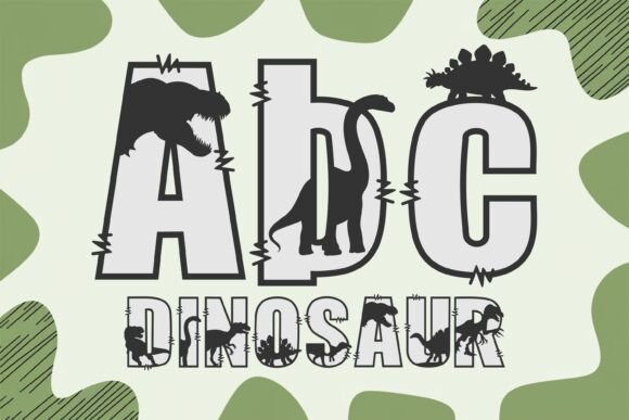 Ab Dinosaur Duo: A Bold Font for Creative Branding