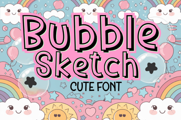 Bubble Sketch Font for Handmade Creators