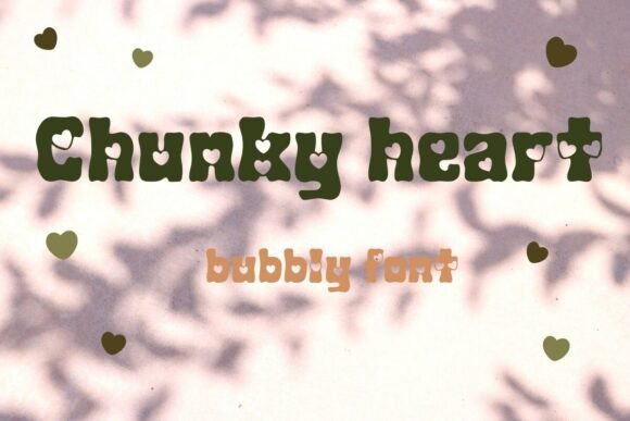 Chunky Heart: The Font That Speaks Love