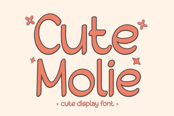 Cute Molie: A Display Font for Handmade Crafters