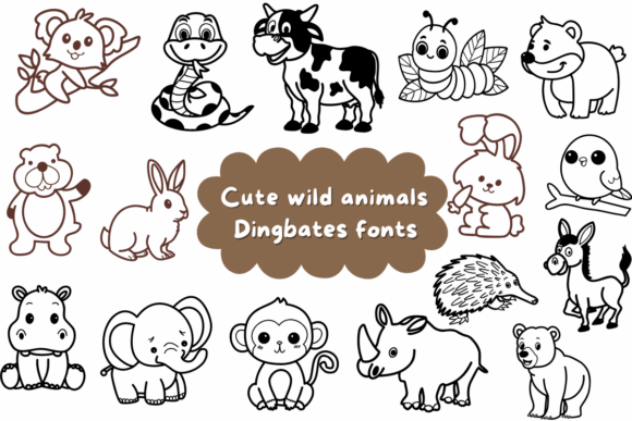 Cute Wild Animals Font for Eye-Catching Campaigns
