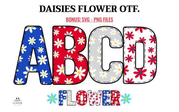 Daisy Flower Bundle: A Font That Speaks Softly