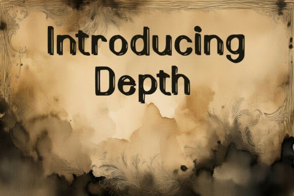 Depth – A Font That Makes Waves