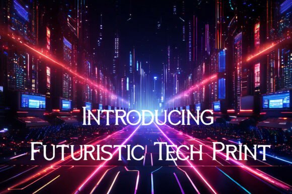 Futuristic Tech Print: A Font for the Future of Branding