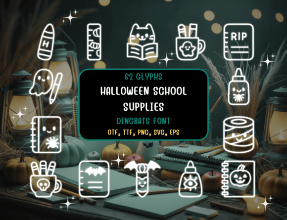 Halloweenschoolsupplies Regular Font for Branding