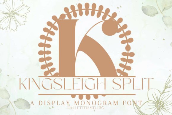 Kingsleigh Split Monogram Font for Brand Identity