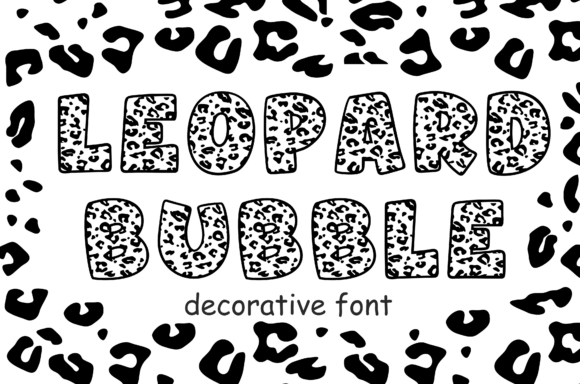 Leopard Bubble: A Playful Font for Creative Crafters