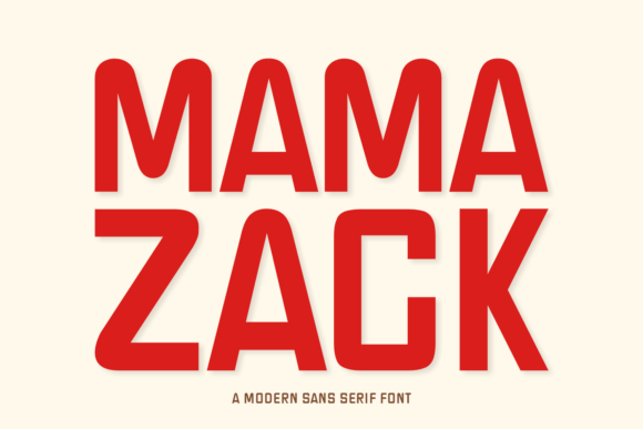 Mama Zack: A Modern Sans Serif Font for Web Design