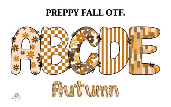 Preppy Fall Autumn: A Font That Brings Warmth to Your Brand