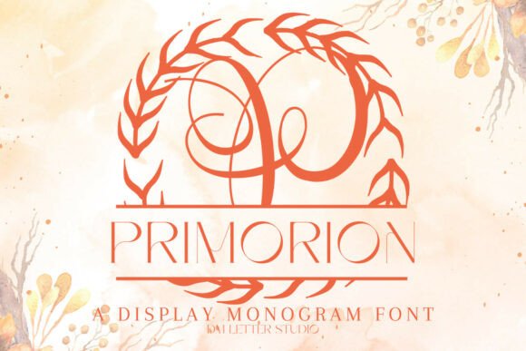 Primorion Split Monogram Font for Branding Success
