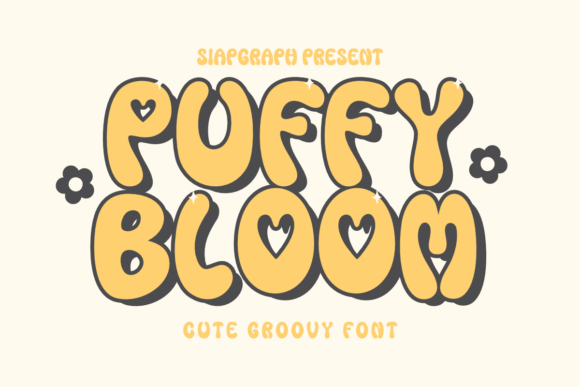 Puffy Bloom Font: A Cheerful Choice for Handmade Creators
