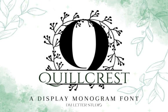 Quillcrest Split Monogram Font for Branding Success