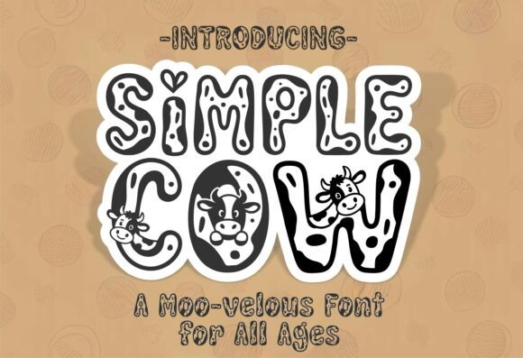 Simple Cow: A Bold Font for Digital Branding