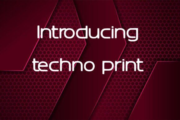 Techno Print: A Font That Adds Tech Flair to Your Brand