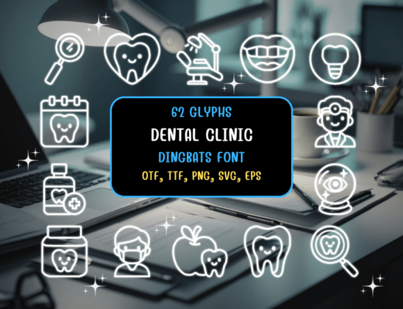 Upgrade Your Brand with Dental Clinic Dingbats Font