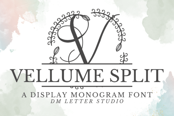 Vellume Split Monogram: A Serif Font for Editorial Elegance