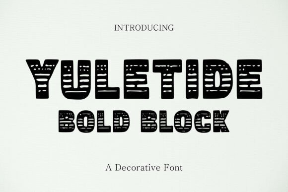 Yuletide Bold Block: A Festive Typeface for Web Design